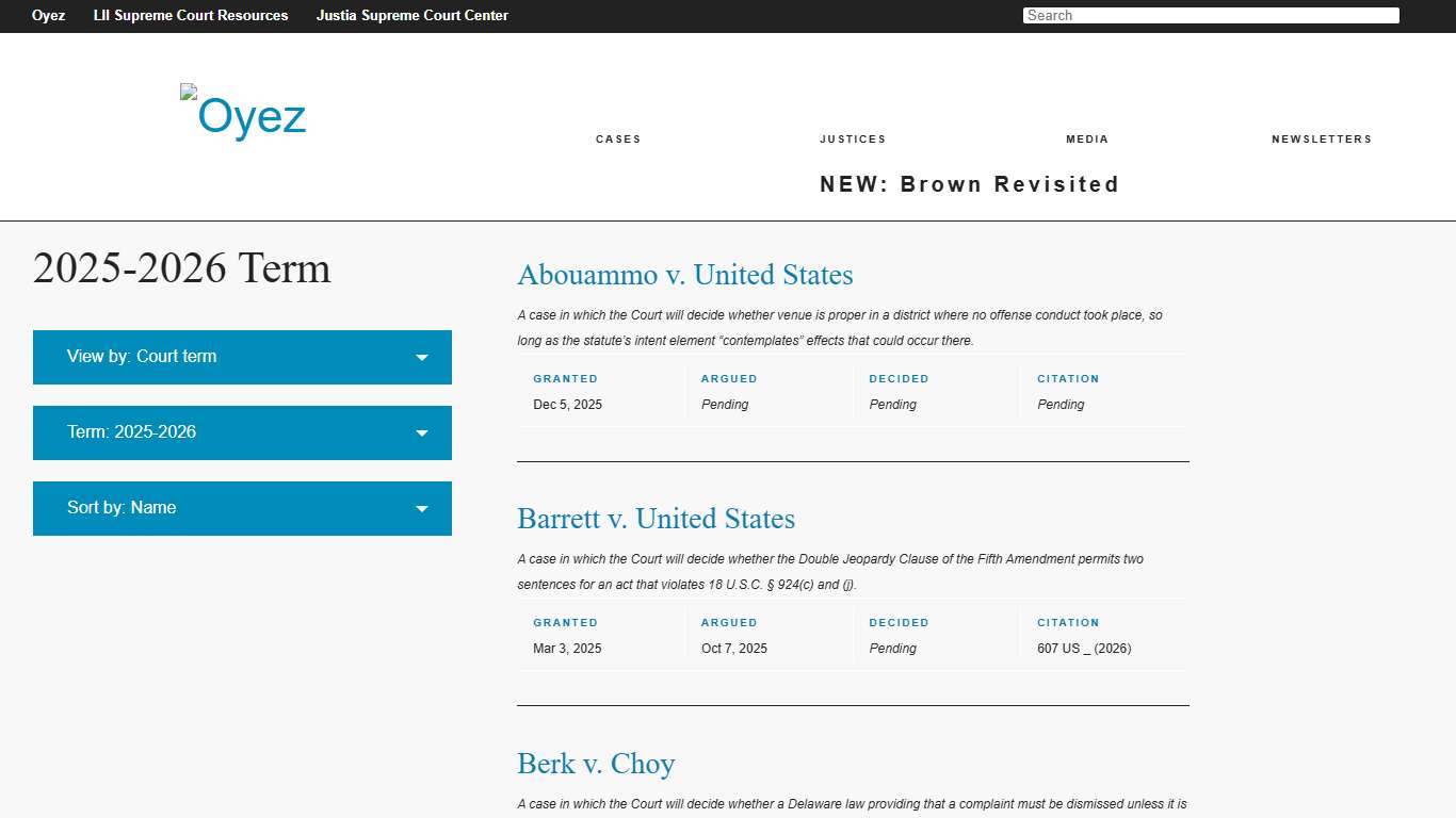2025-2026 Term | Oyez